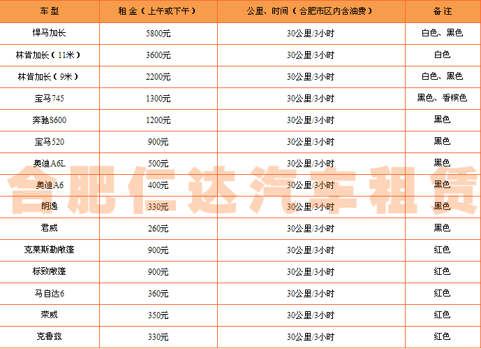 合肥婚慶租車價格