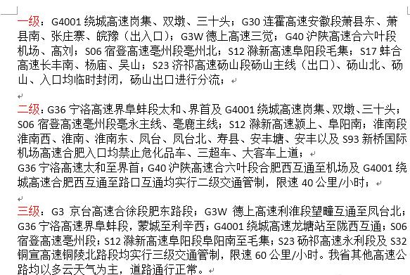 目前省城的繞城高速已經(jīng)采取了管制措施，希望各位車主駕車時(shí)需減速慢行